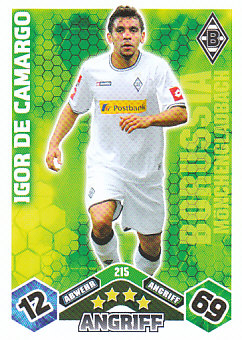 Igor de Camargo Borussia Monchengladbach 2010/11 Topps MA Bundesliga #215